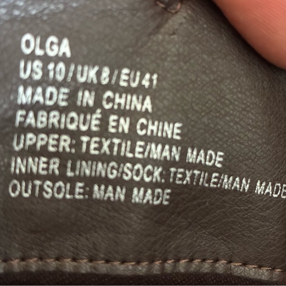 Olga Brown Suede Over-the-Knee Lace-Up Wedge Boots Size 10 - Picture 7 of 7